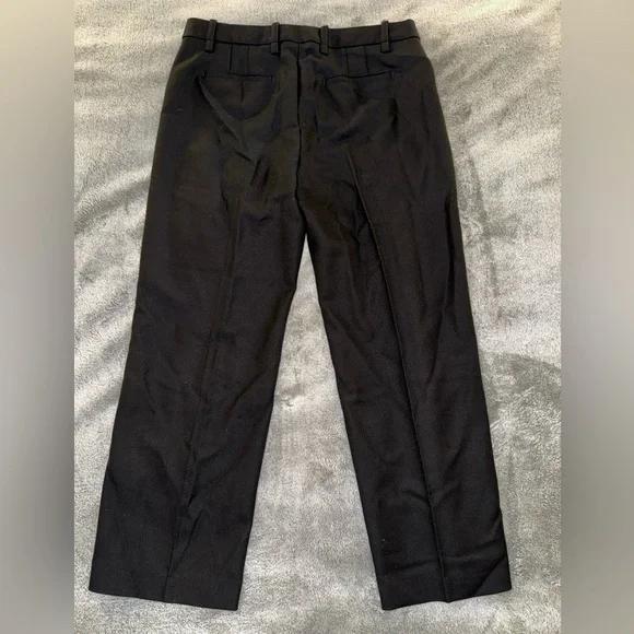 Banana Republic 100% Italian Wool Classic Black Straight Leg Dress Pants-Size 12 - Picture 3 of 14